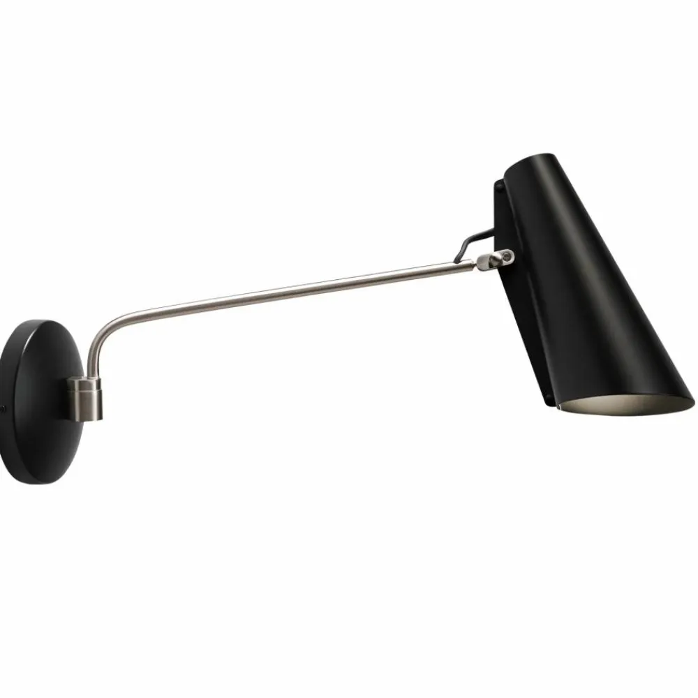Northern Birdy vägglampa Black-steel