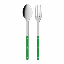SABRE Paris Bistrot solid serveringsbestick 2 delar Garden green