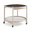 New Brdr. Krüger Bølling Tray Table model 60 rullbord base obehandlat bokstativ