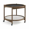 Clearance Brdr. Krüger Bølling Tray Table model 60 rullbord base rökoljad ekstativ