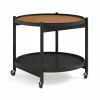 Brdr. Krüger Bølling Tray Table model 60 rullbord clay svartlackat ekstativ