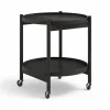 Hot Brdr. Krüger Bølling Tray Table model 50 rullbord ek svart lack svartlackat ekstativ