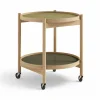 Brdr. Krüger Bølling Tray Table model 50 rullbord leaf oljat ekstativ