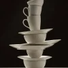 Online Design House Stockholm Blond assiett stripe vit