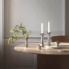 Georg Jensen Bloom Botanica ljuslykta 2-pack Rostfritt stål