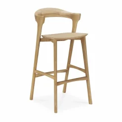 Best Ethnicraft Bok barstol Lackerad ek 75 cm