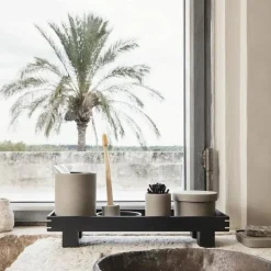 Clearance Ferm Living Bon tandborsthållare Beige-svart