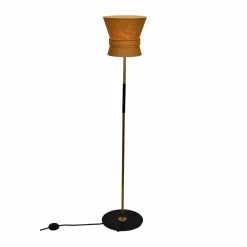 Outlet Örsjö Belysning Bow golvlampa Rå mässing-yellow ochre small 147 cm