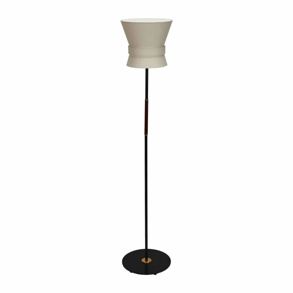 Online Örsjö Belysning Bow golvlampa Svart-cream white small 147 cm