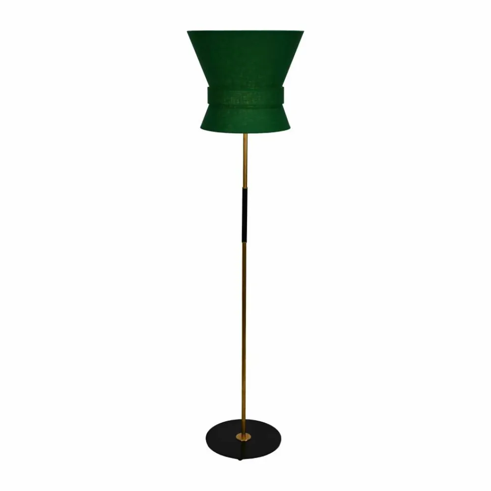 Örsjö Belysning Bow golvlampa Svart-emerald green large 159 cm