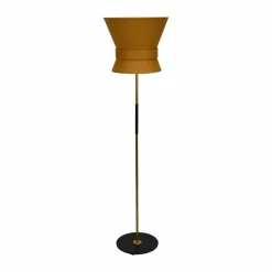 Örsjö Belysning Bow golvlampa Svart-yellow ochre large 159 cm
