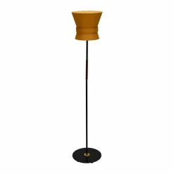 Örsjö Belysning Bow golvlampa Svart-yellow ochre small 147 cm