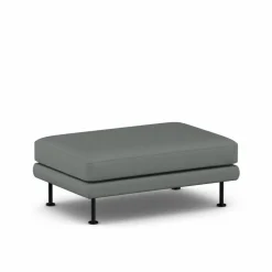 Clearance 1898 Bredhult fotpall Caleido Grey 1240-svart stål
