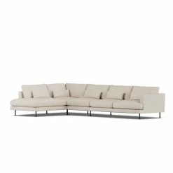 Sale 1898 Bredhult soffa Jump Beige 1956-svart stål 4-sits B2