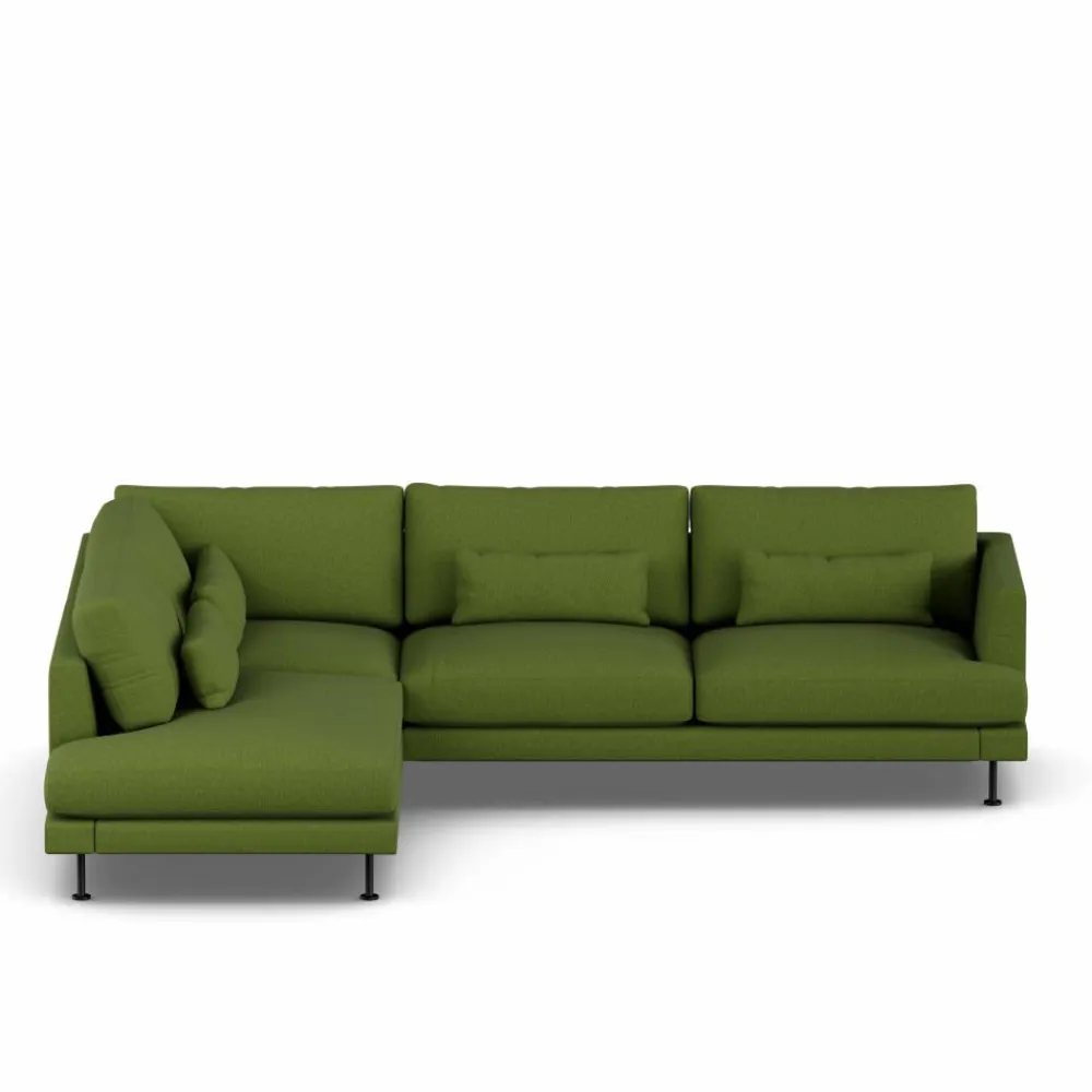 Best 1898 Bredhult soffa Luiza Green 3975-svart stål 3-sits A2