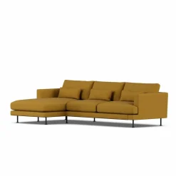 1898 Bredhult soffa Luiza Mustard 3972-svart stål 2 5-sits C2