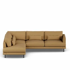 Outlet 1898 Bredhult soffa Same Ochre 6676-svart stål 3-sits A2