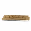 Outlet 1898 Bredhult soffa Same Ochre 6676-vitoljad ek 4-sits B2