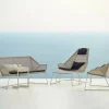 Cane-line Breeze dynset loungefåtölj hög rygg Natté black