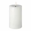 New Scandi Essentials Bright Melt blockljus LED 15 cm Vit
