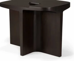 Ethnicraft Brutalist sidobord Rose brown mahogany 60x40 cm