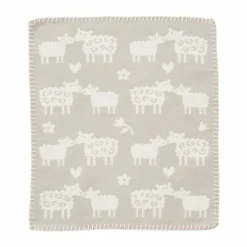 Barn Klippan Yllefabrik Bää snuttefilt Greige 34x40 cm