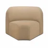 Ethnicraft Bulky modulsoffa 45° hörnmodul Light sepia