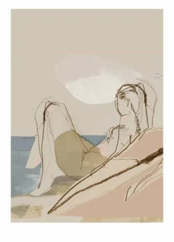 Anna Bülow By the ocean poster 50x70 cm