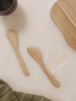 Discount Ferm Living Cairn smörkniv 2-pack Oak