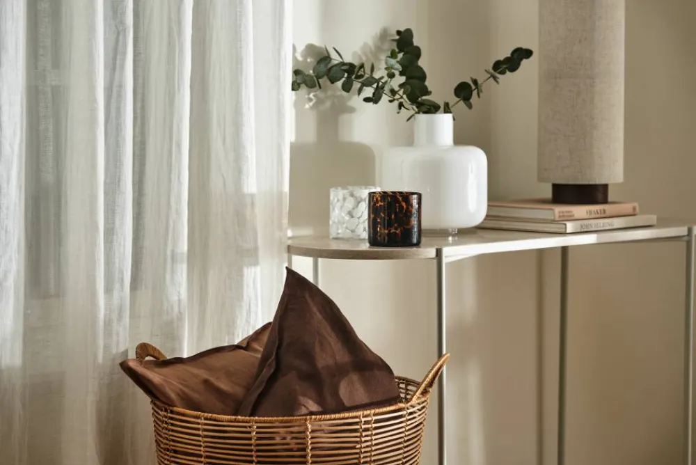Scandi Living Calm kuddfodral linne 50x50 cm Chocolate Brown