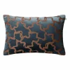 New Chhatwal & Jonsson Chand kuddfodral 40x60 cm Sea blue-cognac