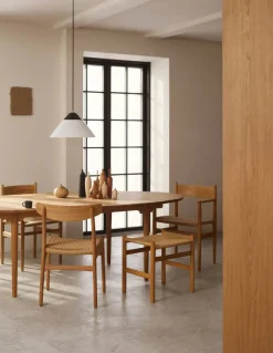 Carl Hansen & Søn CH338 matbord + CH23 stol 4-pack - Oljad ek-natur