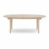 Carl Hansen & Søn CH338 matbord med plats för 2 ilägg Såpad ek