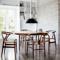 Carl Hansen & Søn CH337 matbord utdragbart med plats för 2 ilägg Oljad ek-140x115 cm