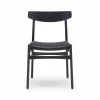 Clearance Carl Hansen & Søn CH23 stol Svartlackad ek-svart