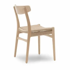 Carl Hansen & Søn CH23 stol Vitoljad ek-naturflätad