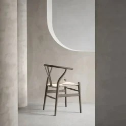 Carl Hansen & Søn CH24 Y-stol Soft Crawford Wegner Slate-naturflätad