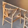 Carl Hansen & Søn CH24 Y-stol Såpad ask-naturflätad