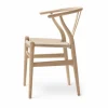 Carl Hansen & Søn CH24 Y-stol Vitoljad ek-naturflätad