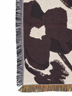 Hot Ferm Living Cilla tapestry pläd 120x170 cm Off-white-Dark grape