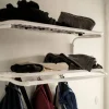 Essem Design Classic 650 hatthylla svart/krom 2 plan 100 cm