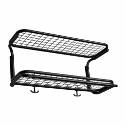 Clearance Essem Design Classic 650 hatthylla svart/svart 2 plan 60 cm
