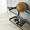 Essem Design Classic 650 skohylla svart/svart 2 plan 120 cm