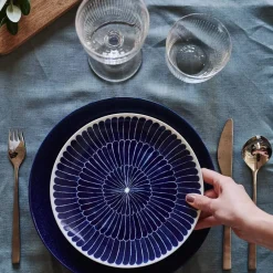 Scandi Living Clean linneduk 145x250 cm smokey blue