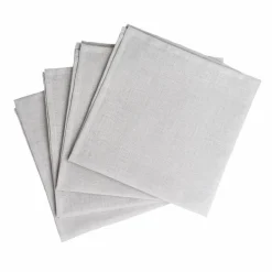 Best Scandi Living Clean linneservetter 45x45 cm 4-pack icy grey