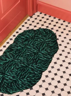 New HAY Coco dörrmatta 40x80 cm Swirl green-black