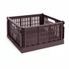 HAY Colour Crate L Square 42x42 cm Bordeaux