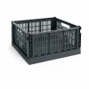 HAY Colour Crate L Square 42x42 cm Charcoal