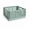 Best HAY Colour Crate L Square 42x42 cm Sage green