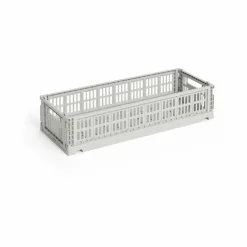 HAY Colour Crate Mini Oblong 13x34 5 cm Grey